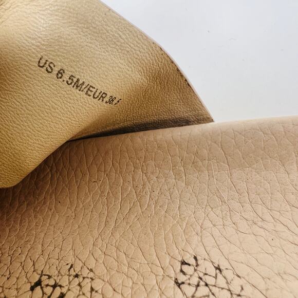 Vince Pebble Leather Thong Sandal Flip Flop - 6 - Picture 6 of 7